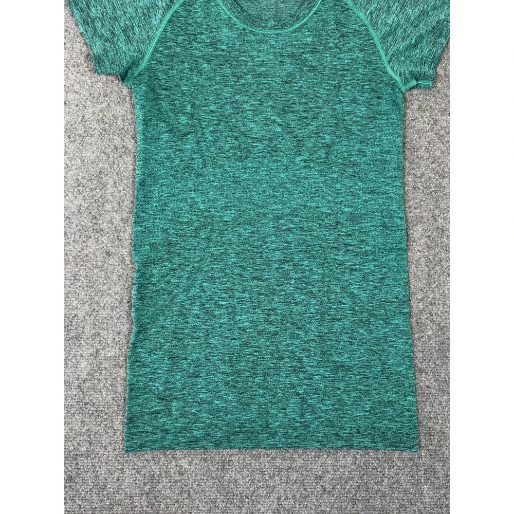Lululemon Swiftly Tech Short Sleeve Shirt Womens Size 6 Green Yoga Gym Top